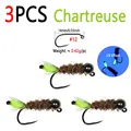 3pcs Chartreuse