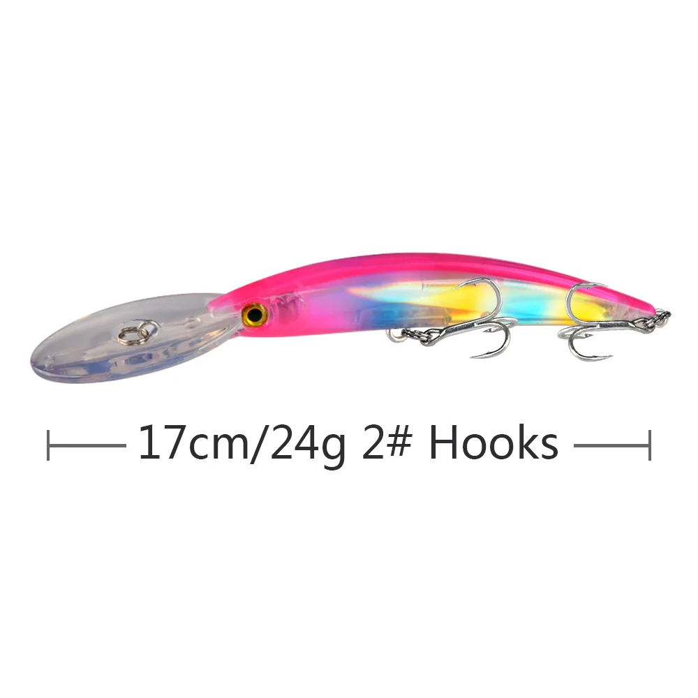 Señuelo crankbait de plástico duro para black bass, lucio y trolling - imagen 2
