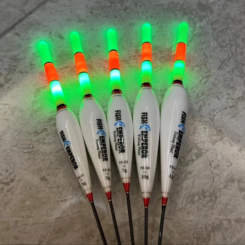 Flotador electrónico de pesca nocturna, boya de flotabilidad grande Led luminosa Cr425, equipo de pesca luminoso de verano, 2 uds., 2024 nuevo - imagen 2