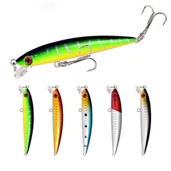 5 uds Minnow señuelo de pesca lubina Trolling cebo duro Artificial Wobblers señuelos Crankbait Lucio carpa aparejos de pesca