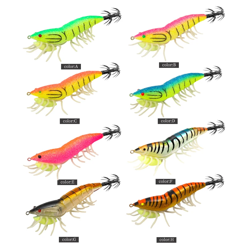 Anzuelo de calamar luminoso, cebo de calamar con sonido, plantilla de pulpo, juego de plantilla de mar, cebo de sepia, 24g - imagen 2