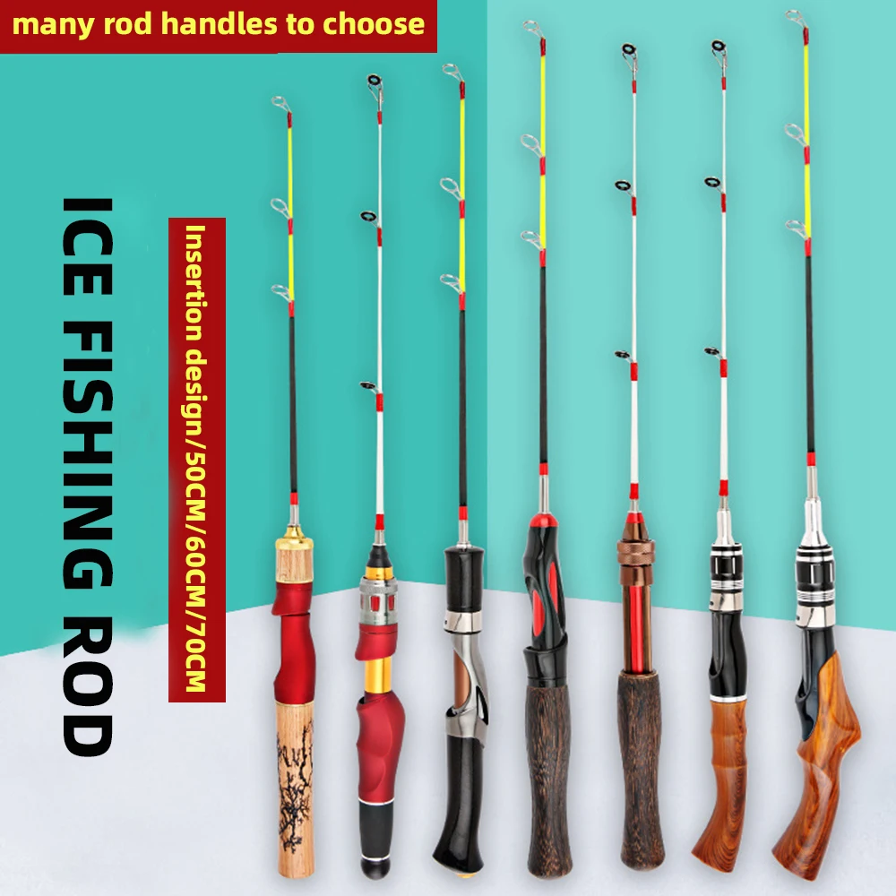 Caña de pescar NUNATAK ICE, caña giratoria de 2 secciones, caña con mango de madera, caña súper dura, caña de pescar de invierno, caña de pescar de carpa, aparejos de pesca - imagen 2