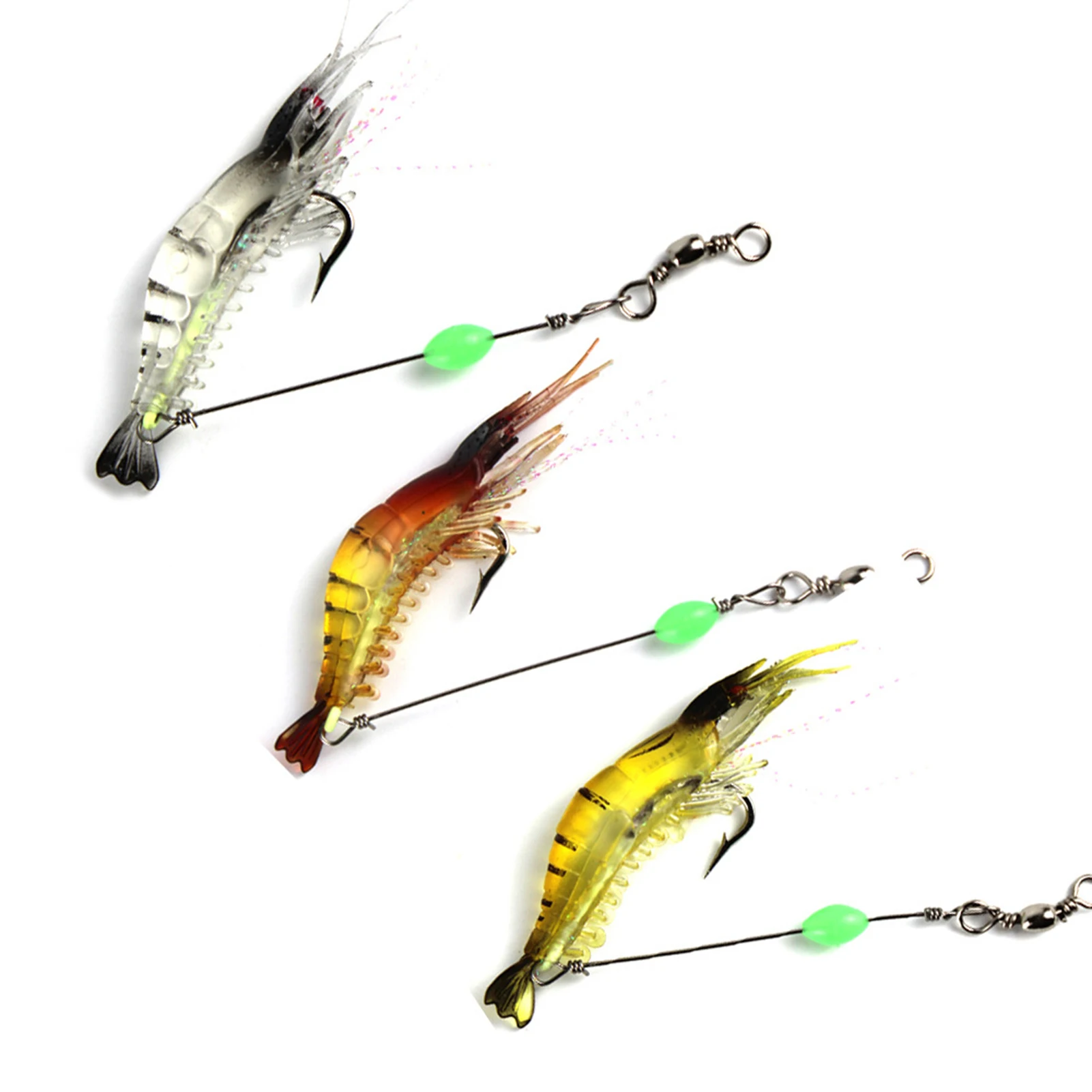 Señuelos de camarones luminosos de 6,5g, cebo Artificial de camarón simulado para lubina, Tilapia, bagre, crucian, accesorio de pesca al aire libre - imagen 5