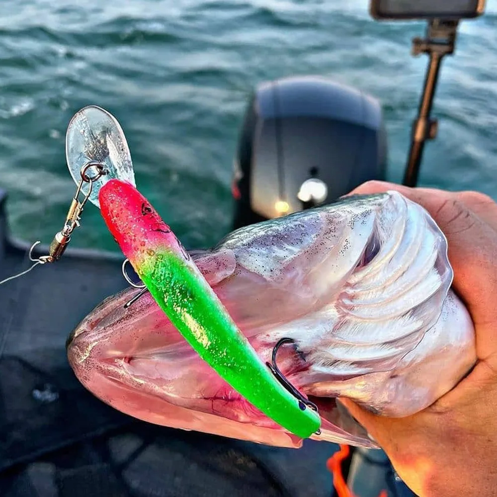 15,5 cm 18g buceo profundo Minnow Jerkbait Trolling Crankbait Wobbler cebo Artificial Pesca lubina señuelo Walleye aparejos de Pesca Brochet - imagen 2