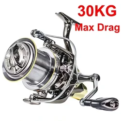 90% totalmente metálico, estructura de soporte de doble eje, carrete de pesca giratorio, arrastre máximo de 30KG, 10 + 1 rodamientos, Surf marino, agua salada, VX