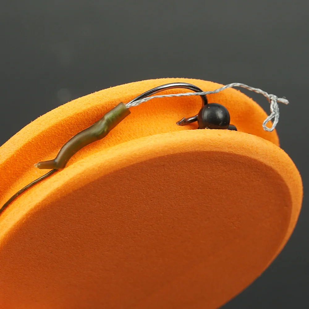 Hirisi-Juego de bobinadora de hilo de pescar de espuma EVA, carrete de aparejo naranja para anzuelo de pesca de carpa, tablero de almacenamiento líder, aparejos portátiles, 10 Uds. - imagen 3