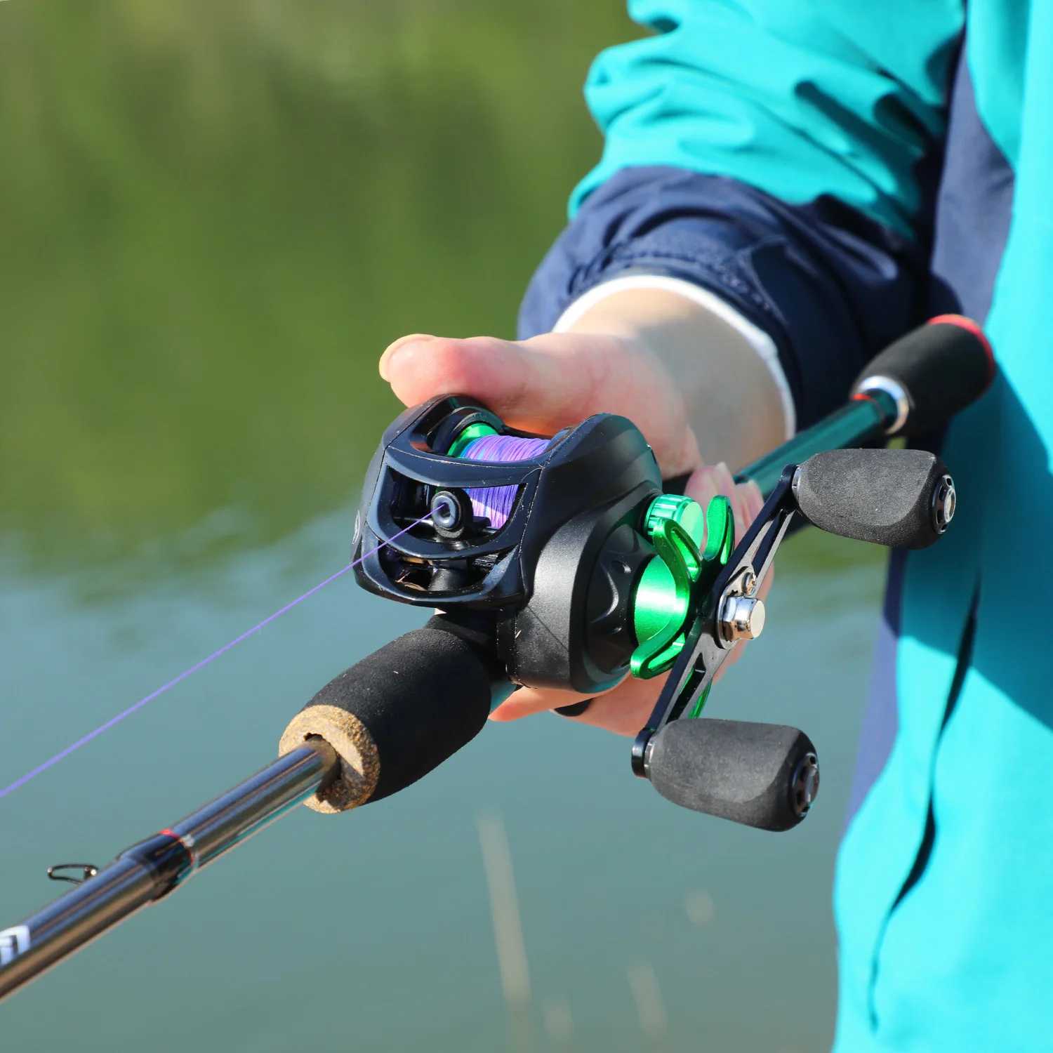 Sougayilang Combo caña y carrete 1.8m – Kit spinning para lubina