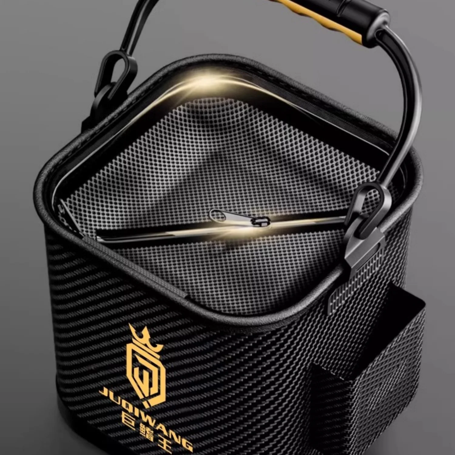 Caja de pesca portátil plegable de EVA, caja de aparejos de pesca de agua dulce y salada, cubo Universal para peces vivos, tanque de agua al aire libre, 8/10/13L - imagen 4