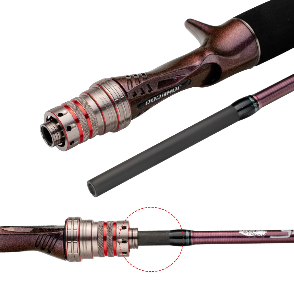 Pesca de pulpo de sepia con punta de Tianium súper ligera, fundición de 160cm, acción 9:1 PE 0,6-1,2, caña de pescar de calamar, pesca en barco con patas web - imagen 5