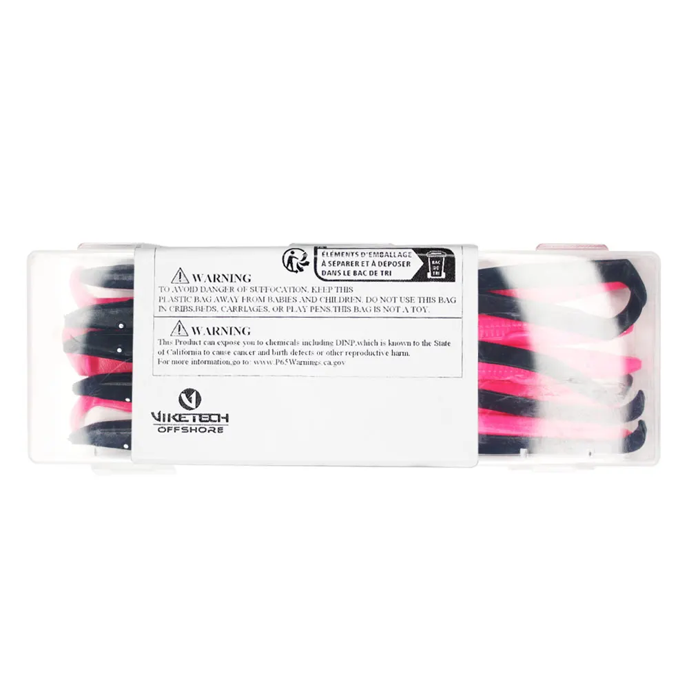 Señuelos de pesca de silicona, cebos blandos con diseño de cola en T para agua dulce y salada, Swimbaits artificiales hechos a mano, 10 Uds. - imagen 3