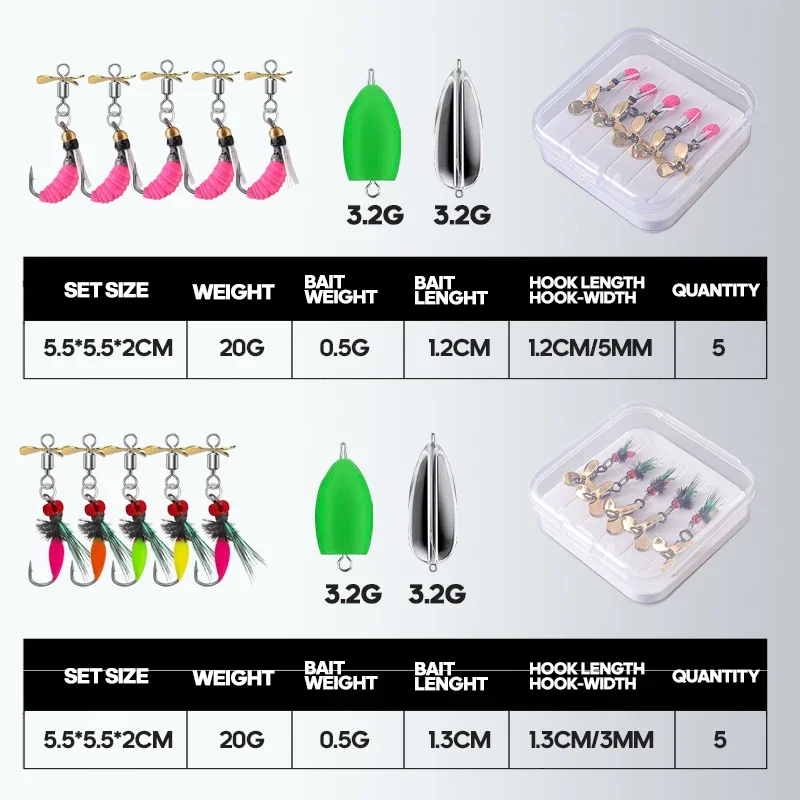 Señuelo Vib Jig insecto artificial con cuchilla giratoria - imagen 5