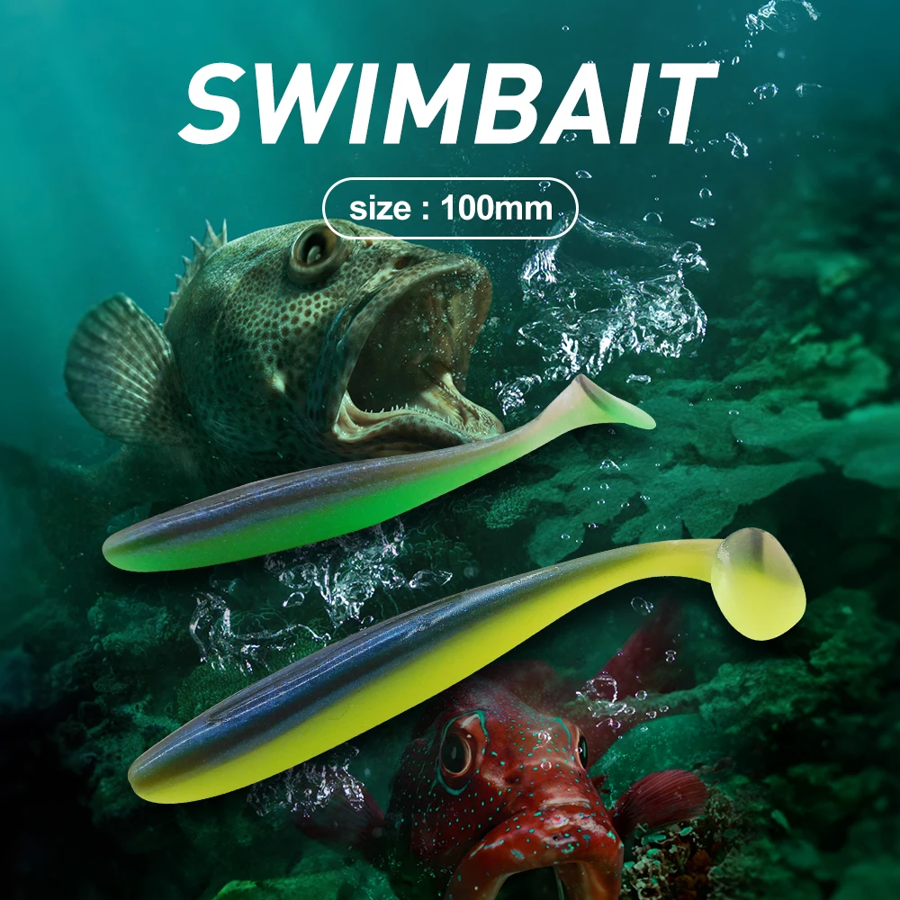 ESFISHING Señuelos de pesca cebos blandos 50 76 100 125 150 180mm ES Easy Shiner Isca pesca Artificial para Lucio perca zander - imagen 3