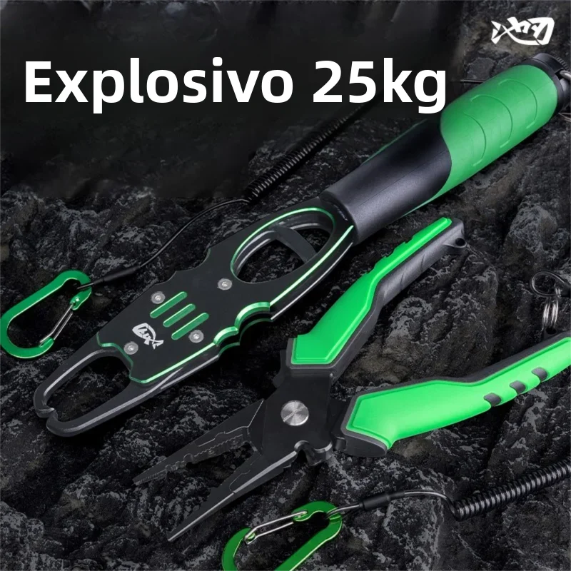 Alicates de pesca de aleación de aluminio para niños, juego de agarre, cortadores de anillos divididos, gancho de línea, aparejos de pesca de alta calidad - imagen 4