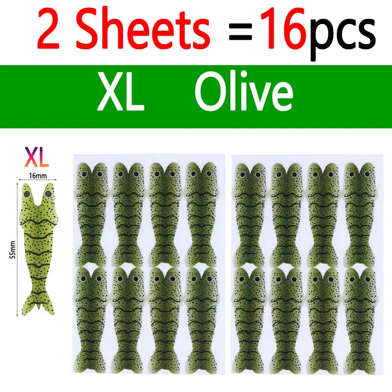 2 Sheets Olive XL