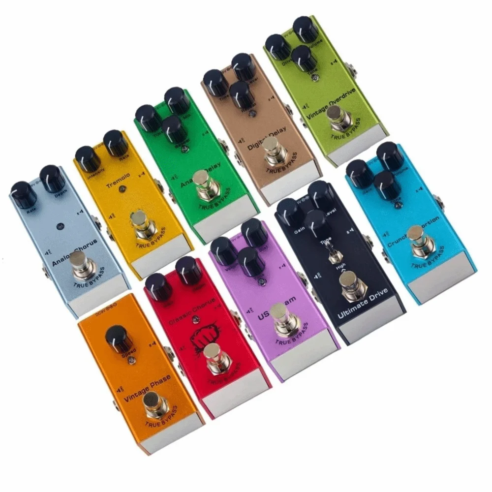 Pedal de efectos de guitarra eléctrica tipo V, generador de tonos versátiles, Mini Pedal de efectos, procesador de efectos - imagen 5