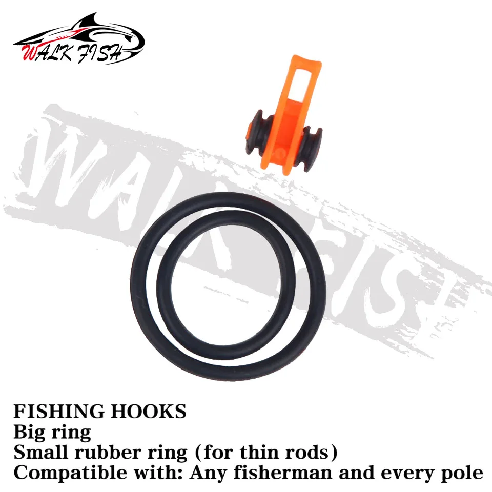 WALK FISH-anzuelo de pesca de plástico, 10 Uds., para caña de pescar, señuelo de pesca, soporte para cebo, carpa regalada, anzuelos de aparejos de pesca fáciles - imagen 4