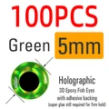 5mm green 100pcs