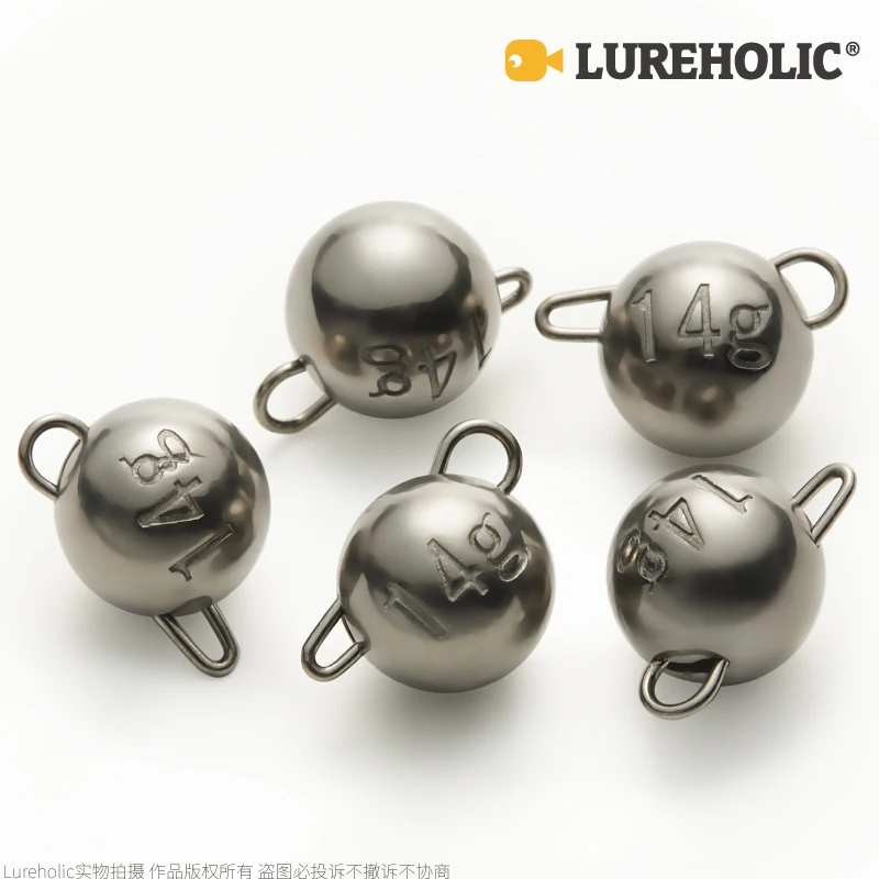LUREHOLIC tungsteno Cheburashka peso 1g ~ 30g 1/28OZ ~ 1OZ enlace rápido pesca de lubina cebo de gusano suave señuelo accesorios de pesca - imagen 2