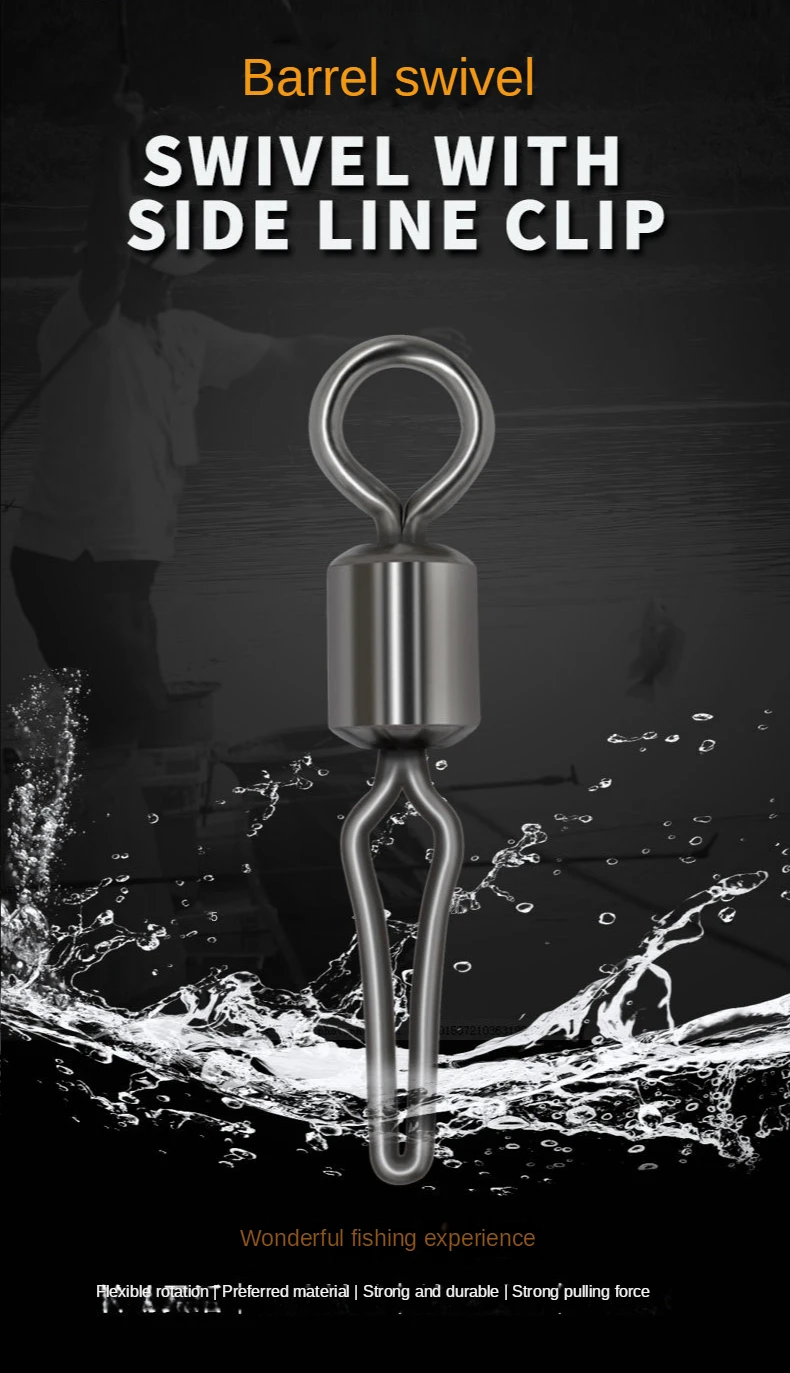 Experimente la emoción de la pesca con nuestro clip giratorio duradero y confiable