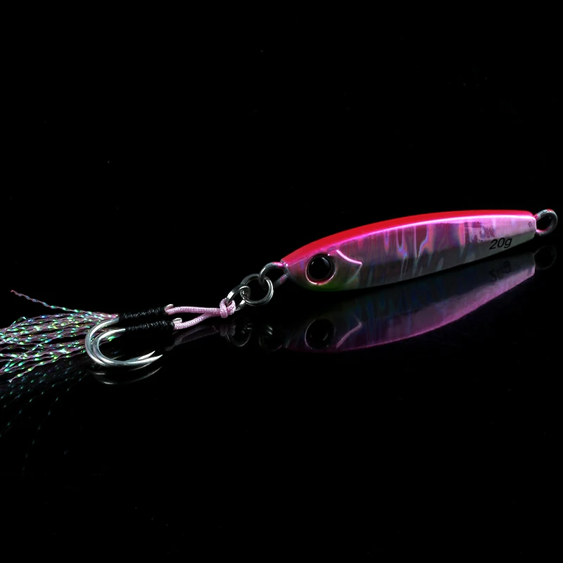 Cebo de Jigging de Metal para trabajo mágico, 20g, 30g, 40g, 60g, señuelo de pesca que se hunde, fundición de agua salada, Jigging para pesca de trucha, aparejos de pesca - imagen 5