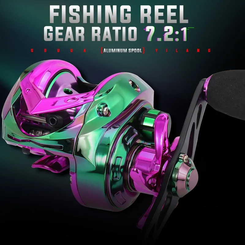 Carrete Baitcasting Sougayilang colorido – 7,2:1 con freno magnético - imagen 3