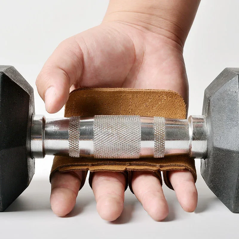 Guantes de entrenamiento para levantamiento de pesas, protección de palma de cuero para mujeres y hombres, empuñaduras deportivas para gimnasia, entrenamiento de levantamiento de pesas - imagen 5