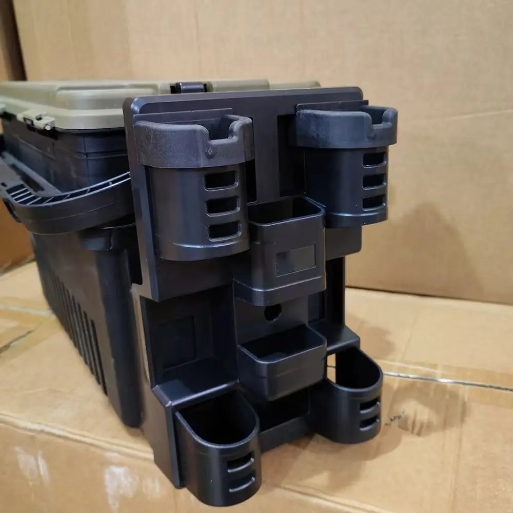 Caja de pesca de diseño vertical, soporte para poste, dispositivo de inserción, doble poste, dispositivo de inserción, tubo colgante - imagen 3