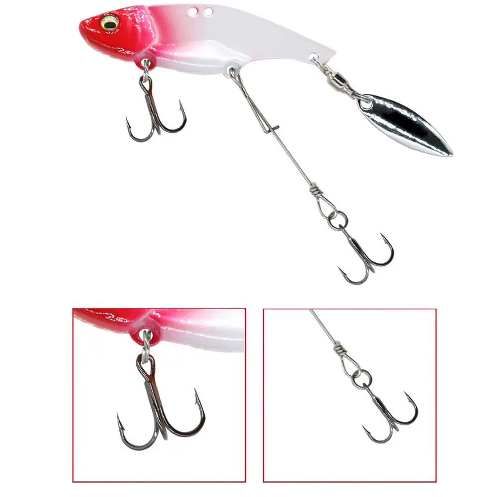 Cebo de Metal VIB de 55mm /15g, señuelo de pesca de Ultra largo alcance, que se hunde Spinner, cuchara giratoria, Pin, gancho Crankbait, aparejos de pesca - imagen 3