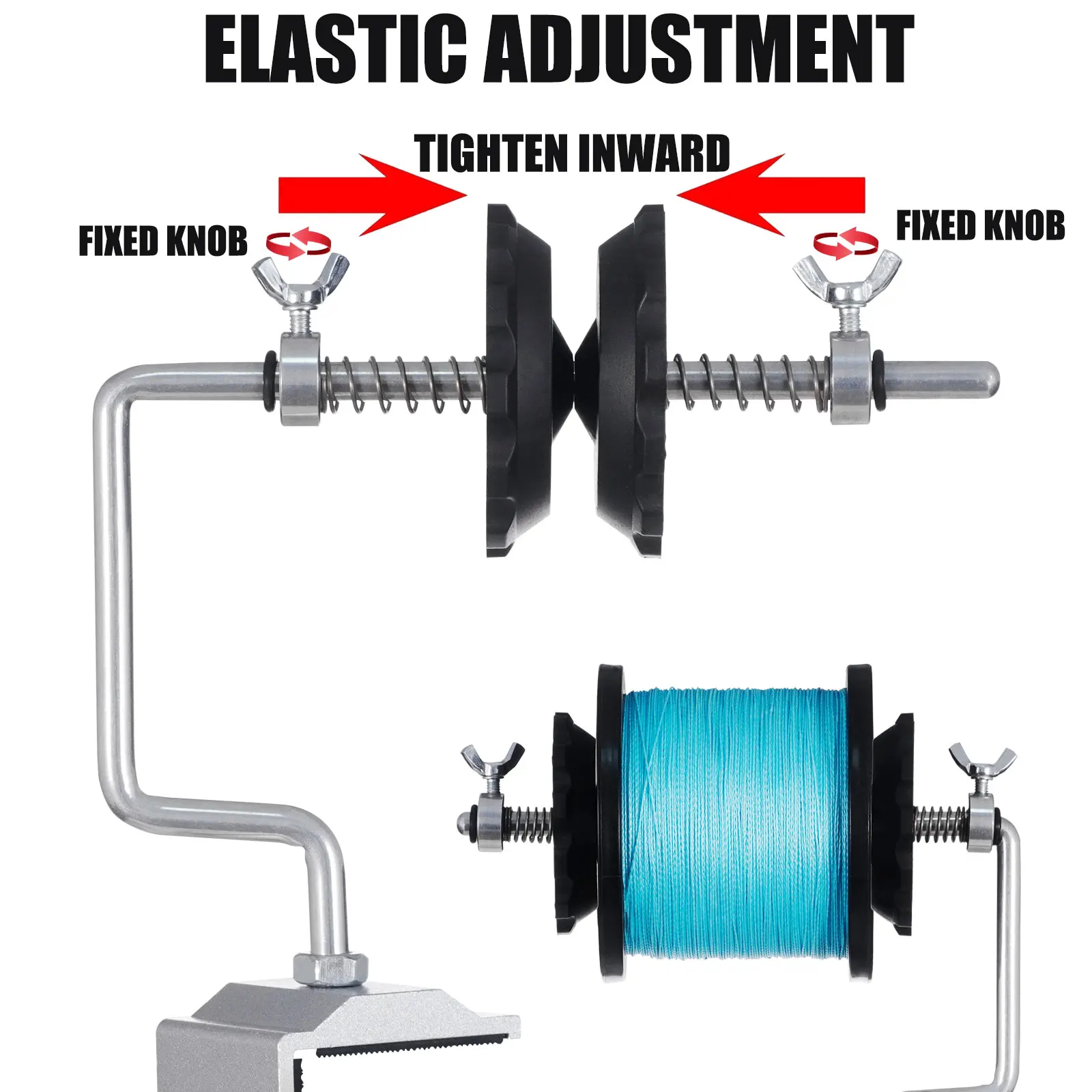 Nuevo carrete de sedal de pesca para Baitcasting, carrete giratorio, máquina enrolladora de sedal portátil, carrete, herramientas de aparejos de pesca - imagen 5