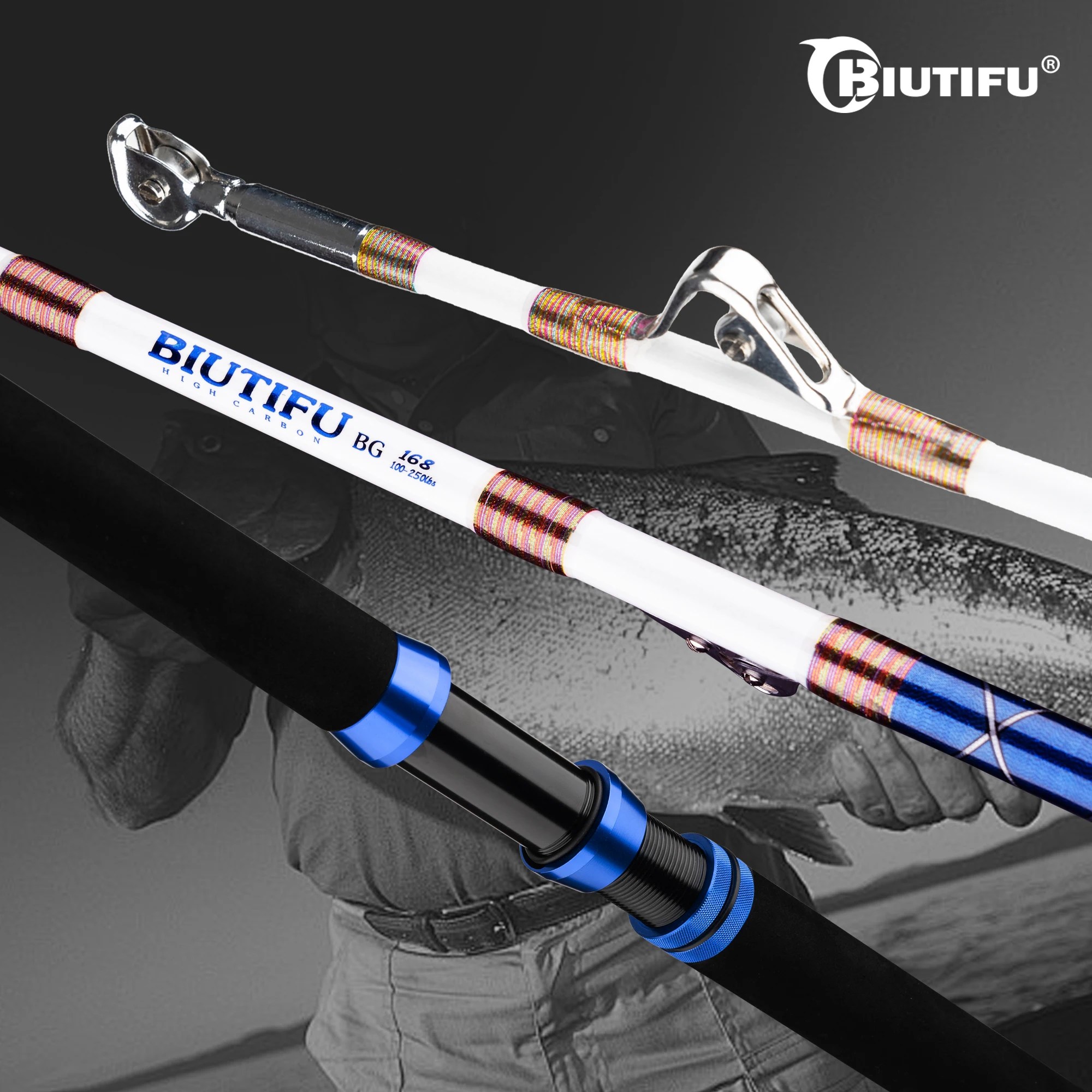 Cañas de Jigging BIUTIFU de carbono para mar, 1,65 m - imagen 2