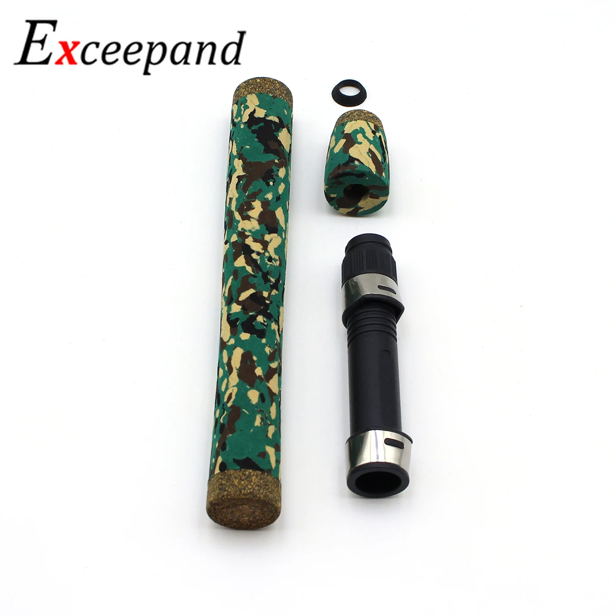 Exceepand-mango de carrete de pesca giratorio CAMO verde, tamaño del componente 16 DPS, varilla de asiento de carrete, piezas de reparación de construcción para Lucio
