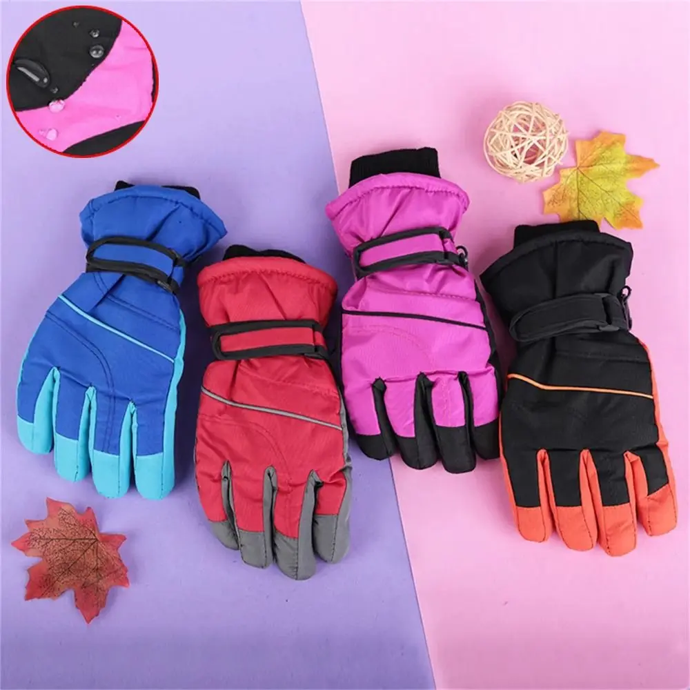 Guantes de esquí impermeables de alta calidad, manoplas de invierno antideslizantes gruesas, dedos cálidos - imagen 5