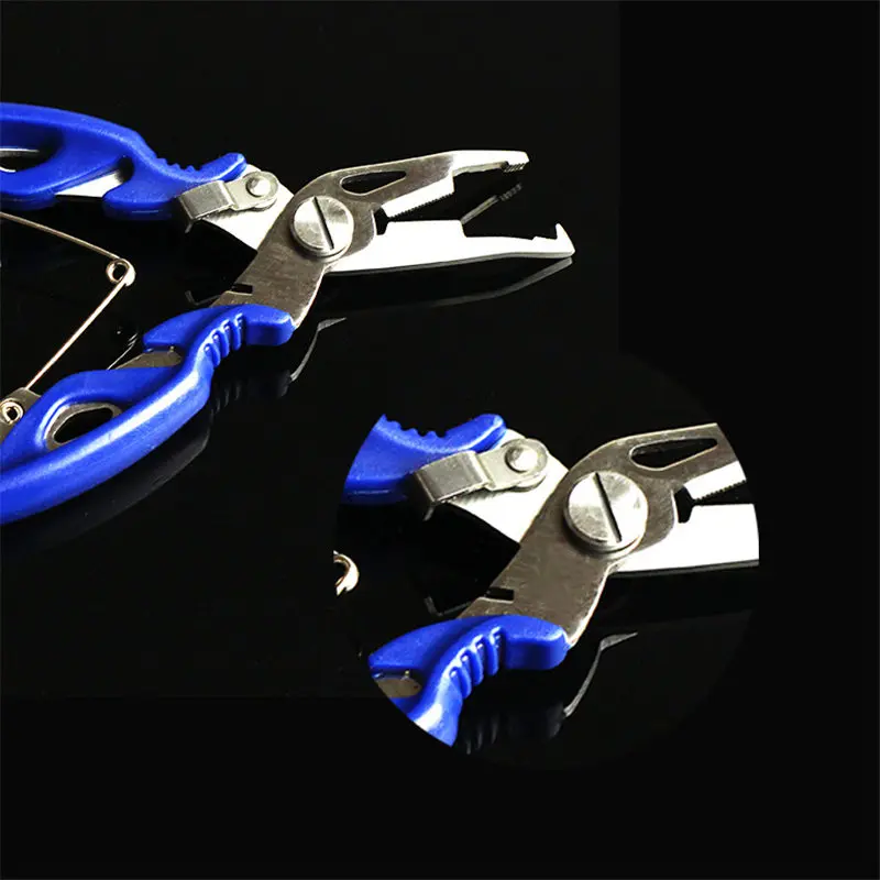 Alicates de pesca multifuncionales de acero inoxidable, accesorios de pesca de carpa, aparejos de pescado, señuelo, removedor de anzuelos, tijeras de corte de línea, 1 ud.