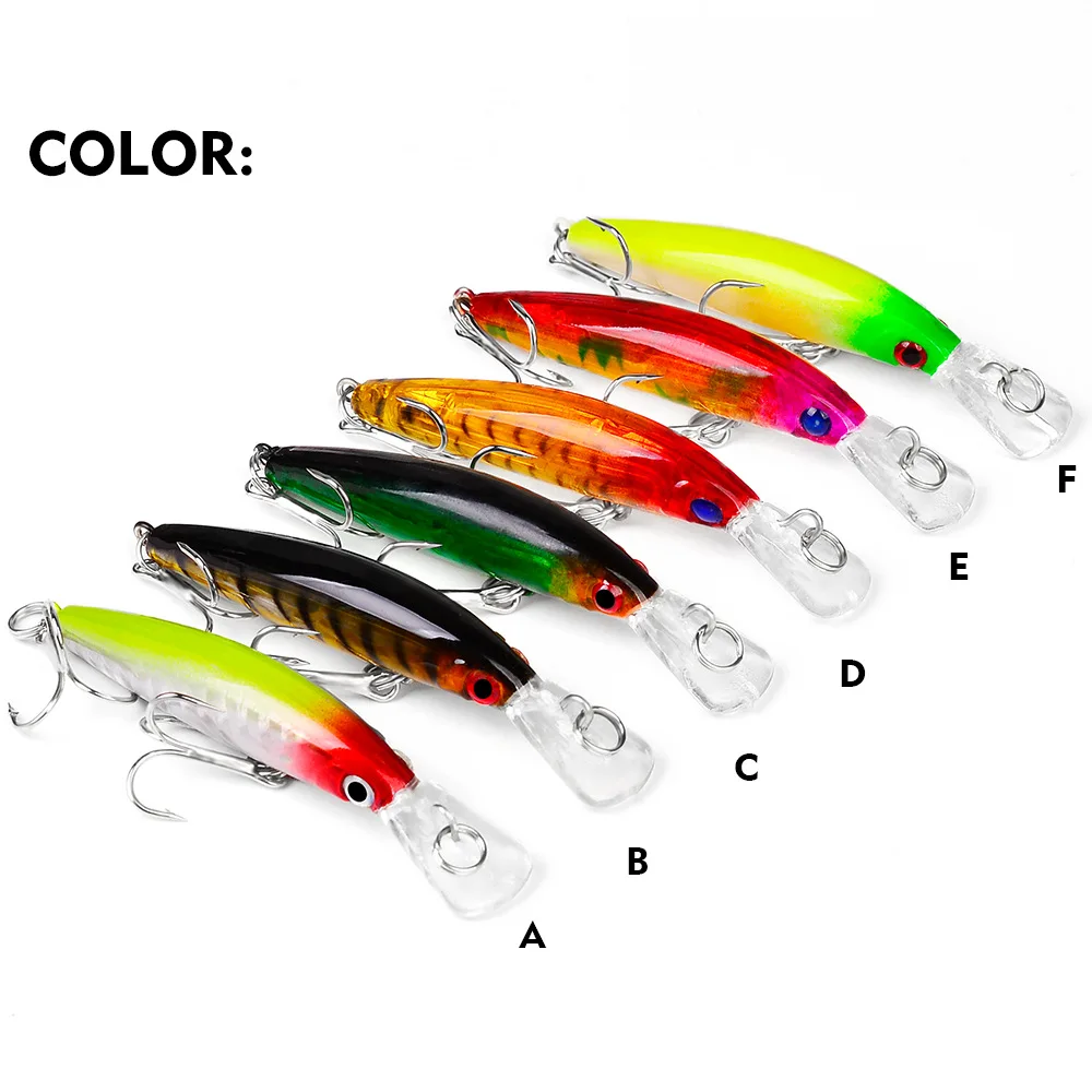 Mar Yolo Mini Minnow Luya cebo de pesca, anzuelo triple, cebo duro Artificial, boca volteada, accesorios de pesca - imagen 2