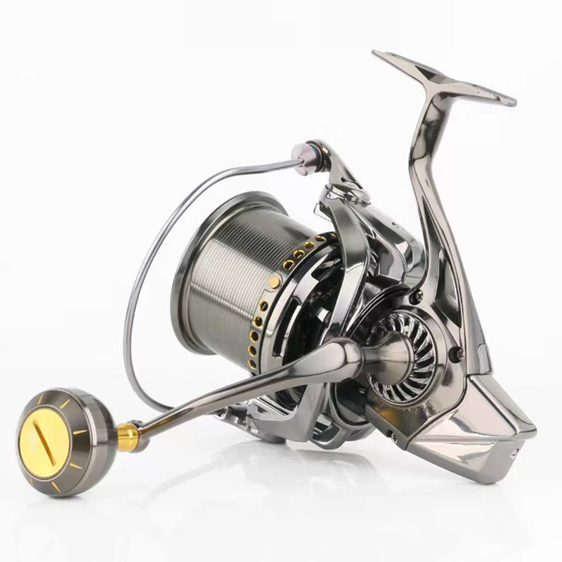 Carrete de pesca giratorio grande 8000 10000 12000 carrete de arrastre 20KG carrete potente pesca en agua dulce y salada - imagen 3