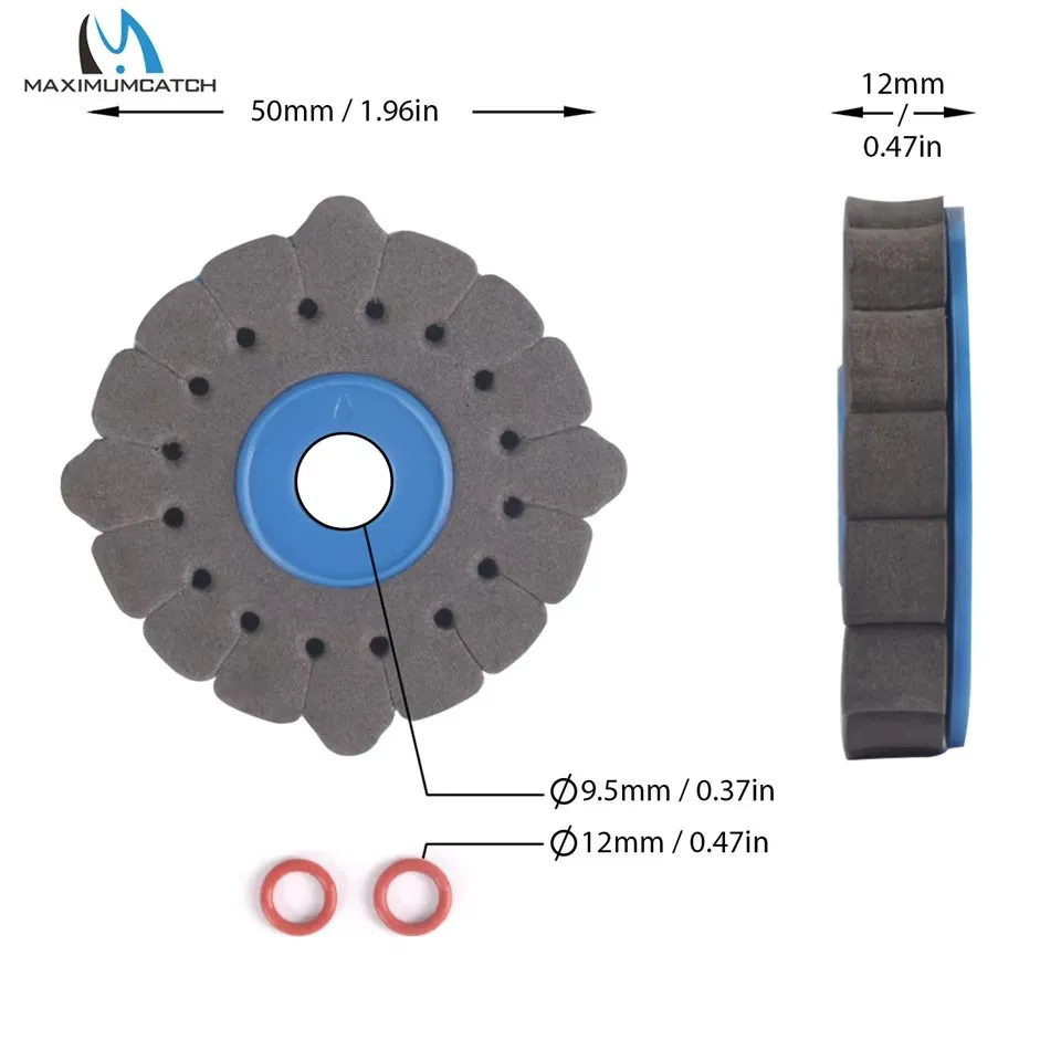 Maximumatch 2 pzas/lote EVA espuma atado de moscas estantes de secado herramienta para atar moscas ganchos organización - imagen 2