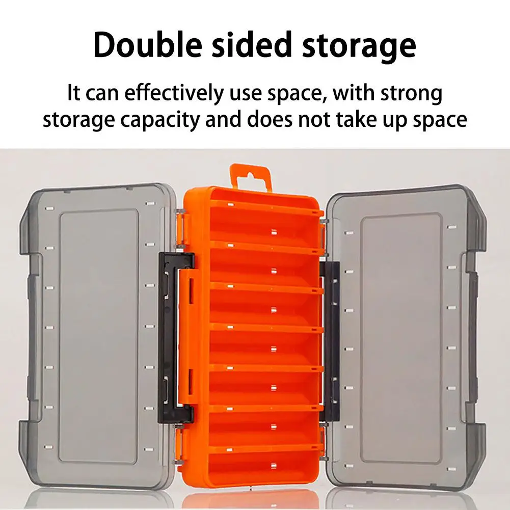 Cajas de cebo para Señuelos de Pesca, 14 compartimentos, doble cara, alta resistencia, anzuelos de pesca, accesorios de aparejos, caja de almacenamiento, envío directo - imagen 5