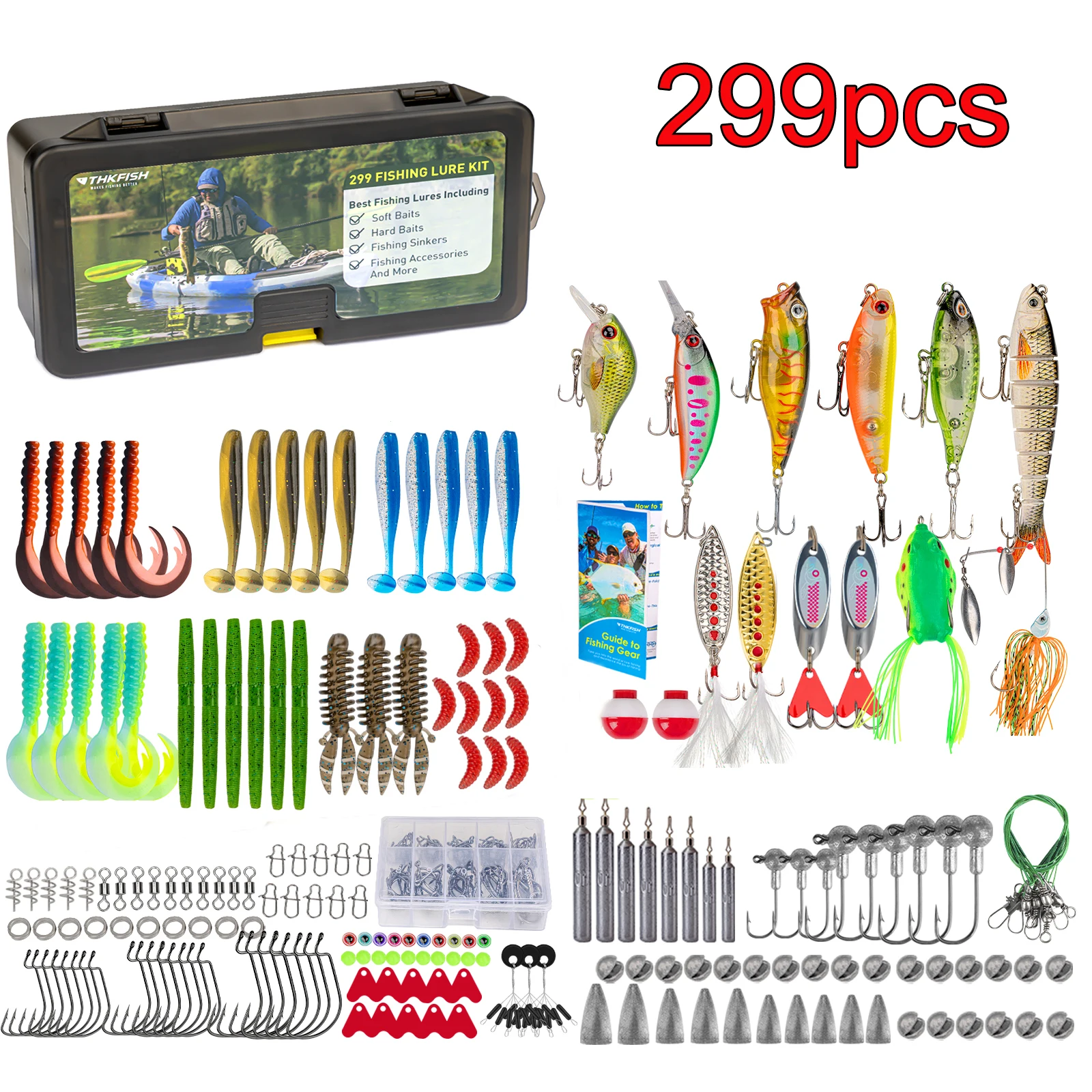 Kit de Señuelos Lubina Lucio – Crankbait, Spoon y Accesorios Rig