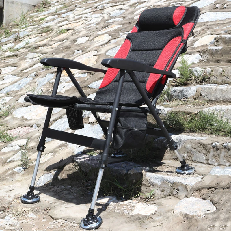 Silla de pesca plegable portátil multifunción para jornadas - imagen 4