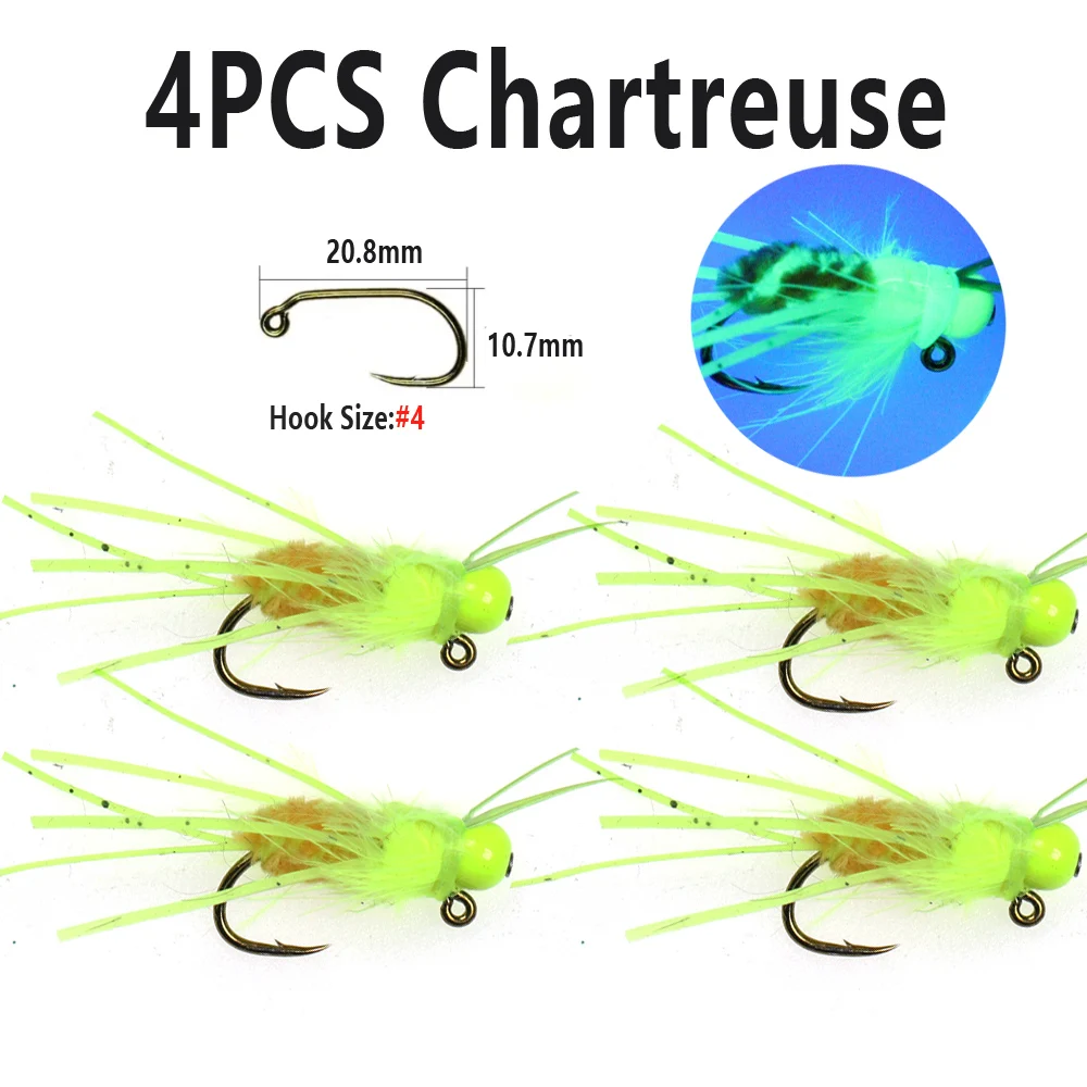 4PCS Chartreuse