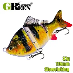 Señuelo Swimbait articulado para lucio – plástico duro