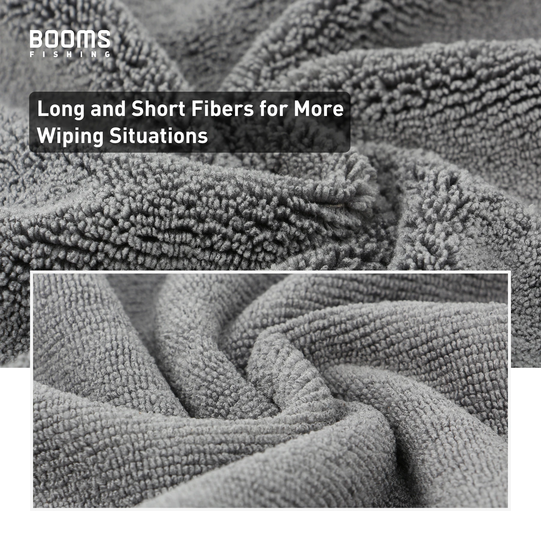 Booms Fishing B01 2 uds toalla de pesca fibra superfina absorbente antiadherente toallas deportivas al aire libre para senderismo escalada Accesorios - imagen 5