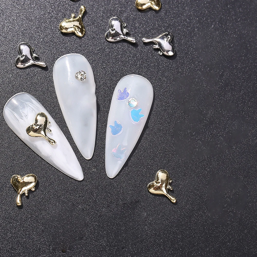 Accesorios de manicura para decoración de uñas, 1/3/5 piezas, 1 bolsa, lazo de goma, piezas de dijes de uñas, diamantes de imitación de colores 3D, decoración de uñas de verano - imagen 5