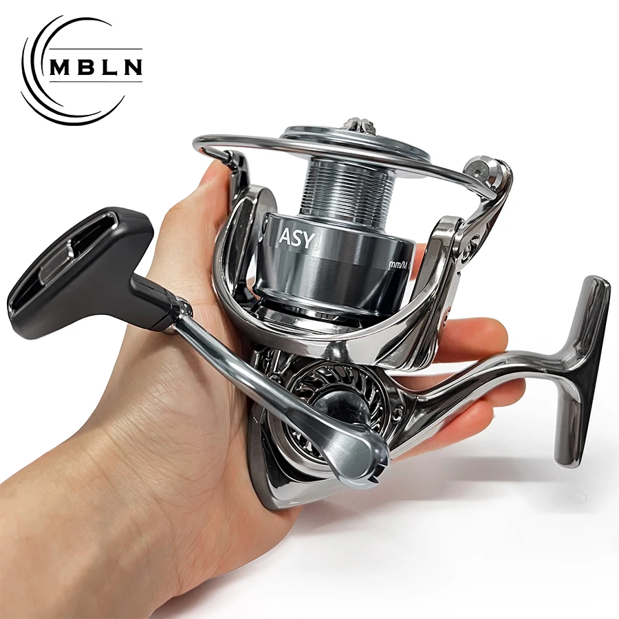 Carrete de pesca giratorio de lanzamiento largo para señuelos con manivela de aluminio - imagen 5