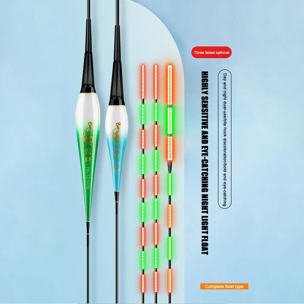 Flotador de pesca Led inteligente, boya de recordatorio de alta sensibilidad, Sensor de gravedad, estroboscópico de pesca nocturna eléctrico brillante, cola larga, 1 unidad - imagen 3