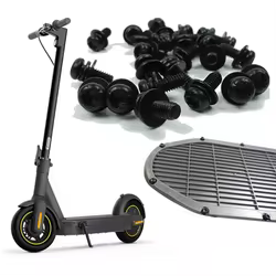 Tornillos de acero de cubierta inferior para patinete eléctrico, pernos universales compatibles con NINEBOT Max G30, Xiaomi M365, G30, 10x4mm, 18 unidades