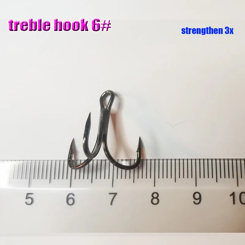 Anzuelos triples fuertes 3x afilados para pesca de depredadores - imagen 4