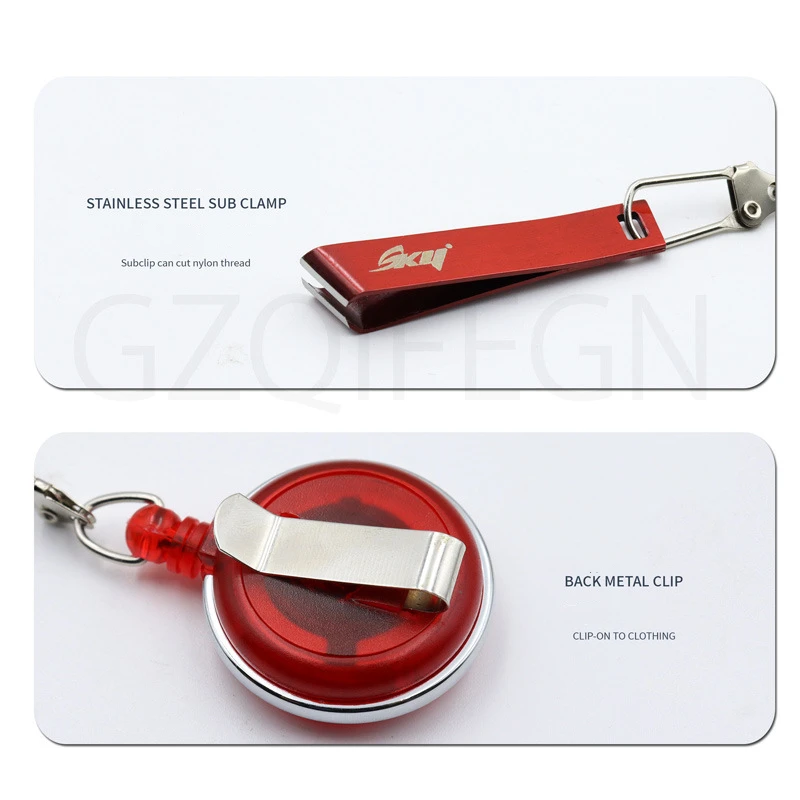 ZYZ cuerda de retención portátil con tijeras de uso de pescado de acero inoxidable, antipérdida, accesorios de pesca de mar o agua dulce, aparejos - imagen 4