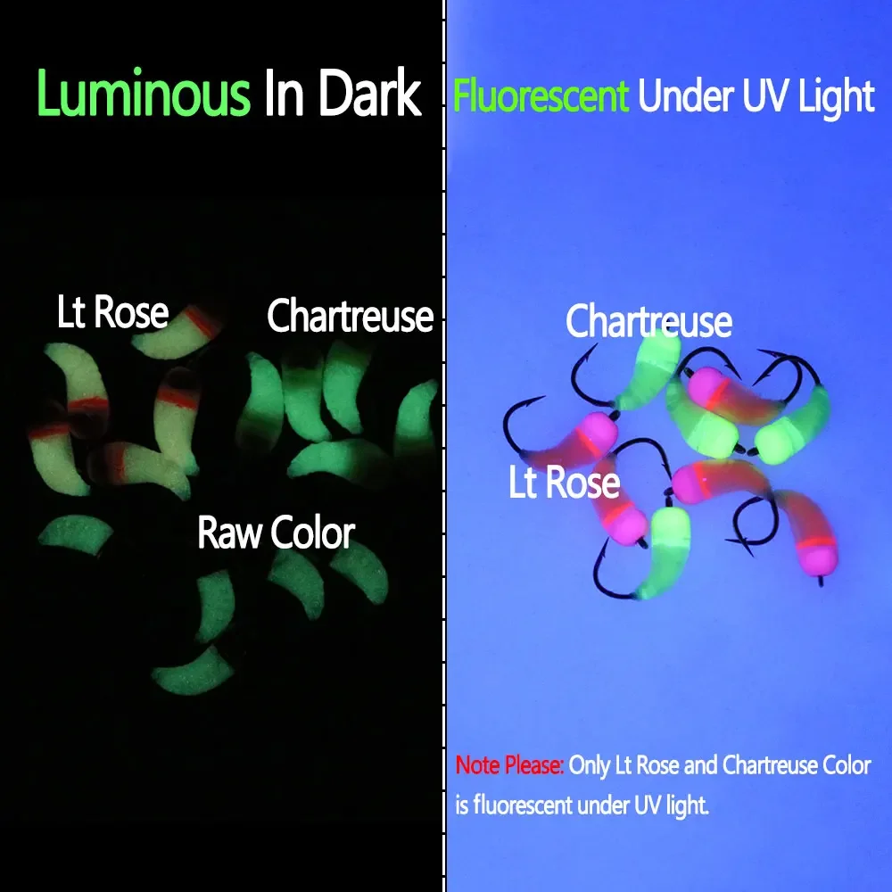 6 piezas # 8 # 10 # 12 cabeza luminosa de cuentas de latón, fregadero rápido, ninfa, Scud, insecto, gusano, mosca, larvas Caddis, cebos para insectos, trucha, Señuelos de pesca en hielo - imagen 5