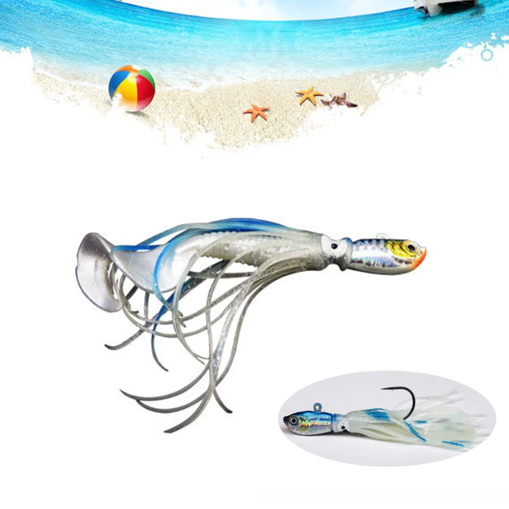 3 uds gancho con cabeza de plomo Jigging cebos blandos cebo Artificial Lumious/glow caballa lubina pargo señuelo de pesca Wobblers Swimbait - imagen 2